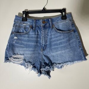Sincerely Jules Light Blue Distressed Jean Shorts